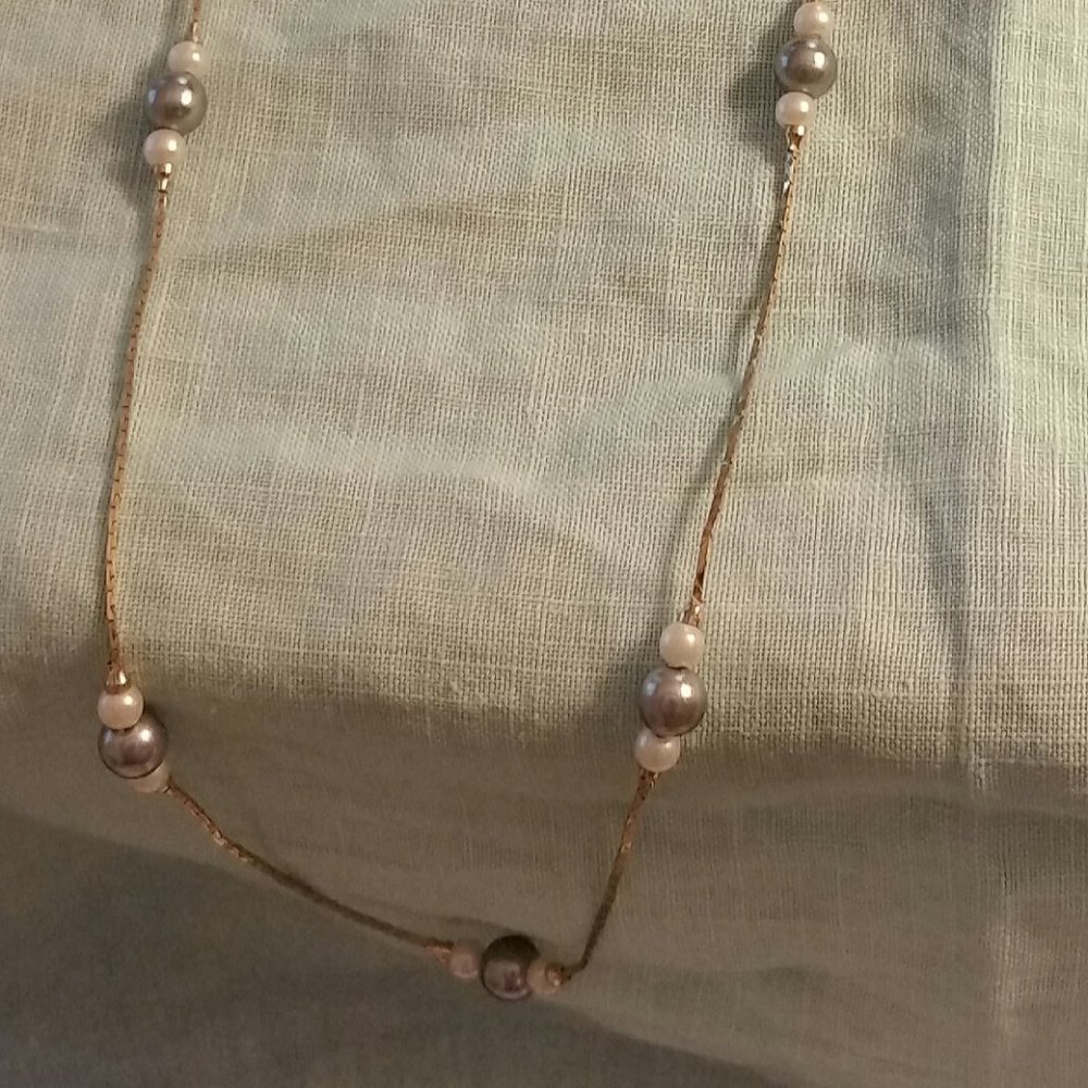Women's Vintage Avon Gold-toned and Pear; Necklace